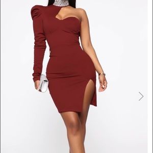 Needing Attention Mini Dress - Burgundy